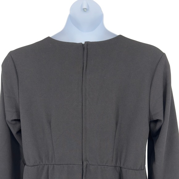 Eloquii Black Jacquard Bell Sleeve‎ Romper Textured Stretch Size 16 - Picture 7 of 11